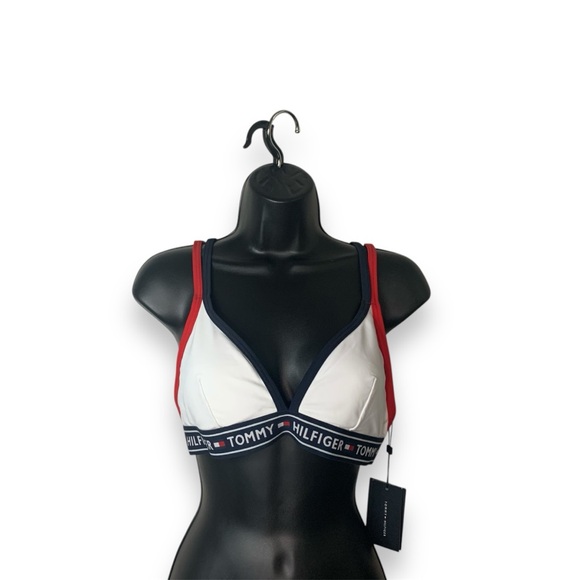 Tommy Hilfiger Other - Tommy Hilfiger Women's Red and White Bikini top Size: Med
